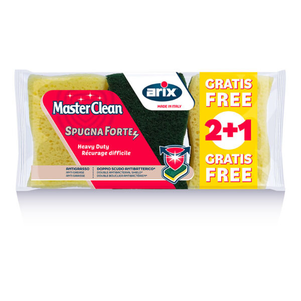 Arix houbička s extra silnou abrazivní vrstvou (Master Clean Abrasiva Extrafort) 3ks