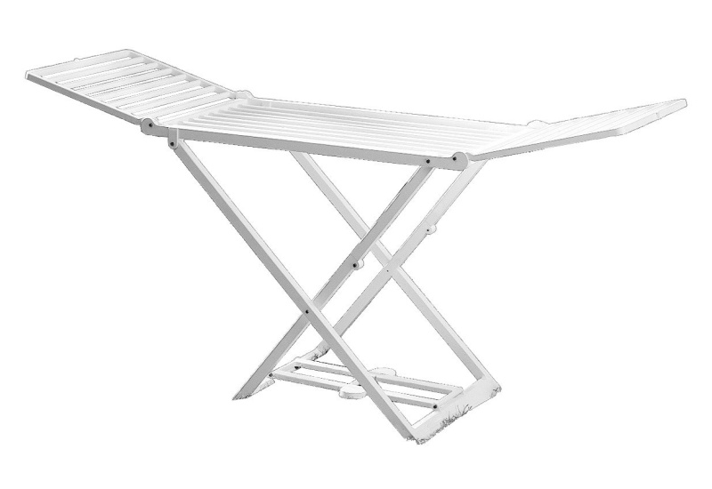 n/n Volně stojící sušička na prádlo ALICANTE, skládací, bílá