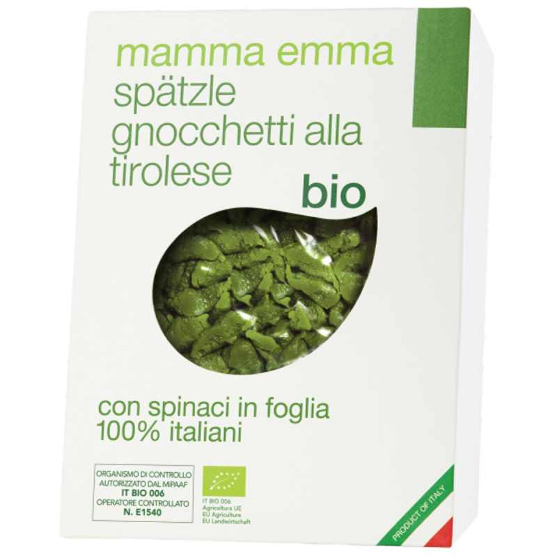 Mamma Emma BIO Špecle po Tyrolsku se špenátem