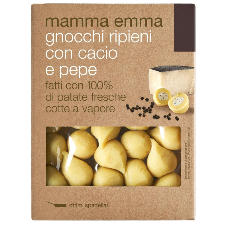 Mamma Emma Bramborové gnocchi plněné sýrem Pecorino a pepřem