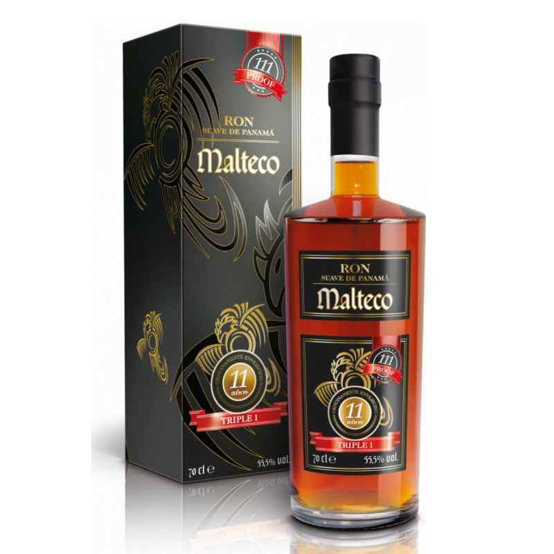 Malteco 11 aňos  Triple 1 55,5% 0,7l (karton)