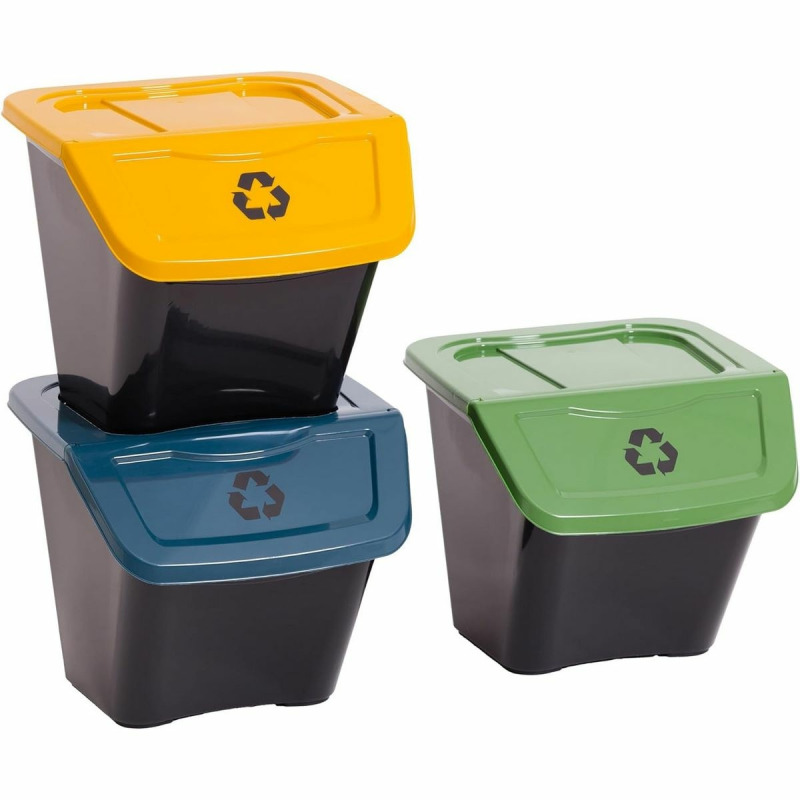 Koš na tříděný odpad Ecobin 30 l, 3 ks