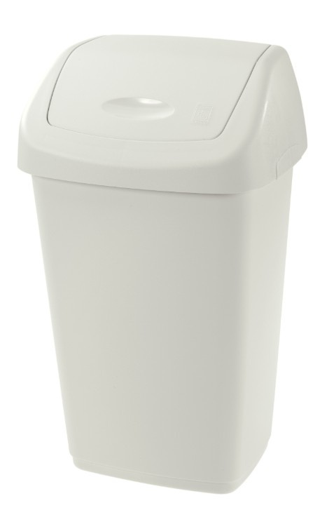 Tontarelli Odpadkový koš AURORA Swing Bin bílá, 19 x 23,5 x 39 cm, 9 l