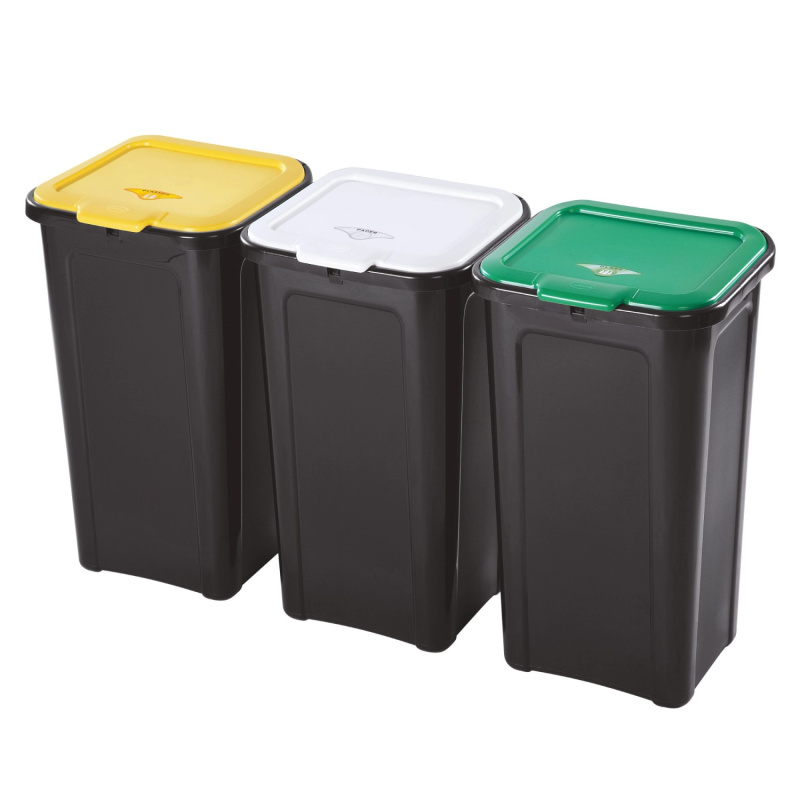 Koš na tříděný odpad 3 x 44 l