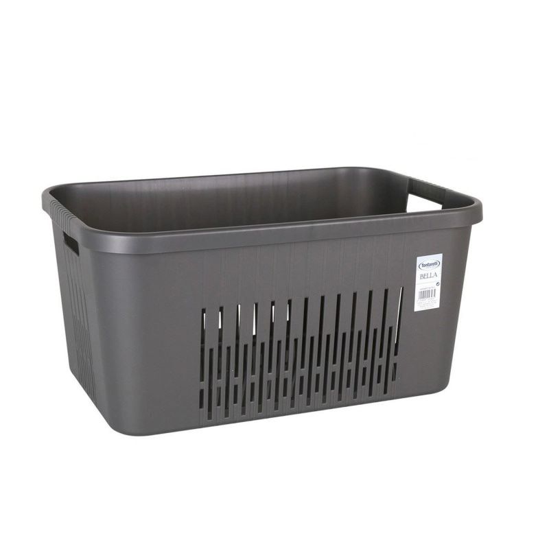 Tontarelli Koš na prádlo Bella šedý 58 x 38 x 28 cm
