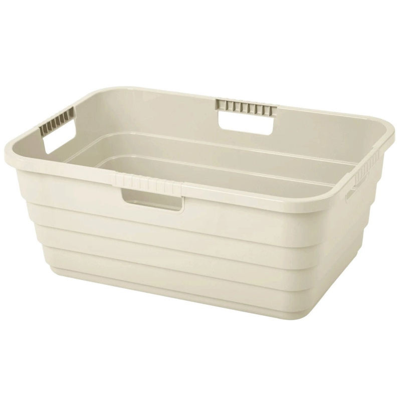 Tontarelli Koš na čisté prádlo MAYA krémová, 55 x 38 x 22 cm, 32 l