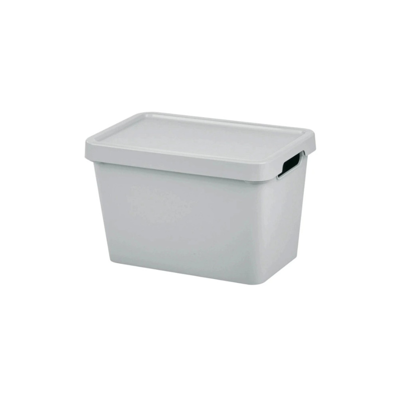 Tontarelli Úložný box s víkem MAYA šedý 6,4 l