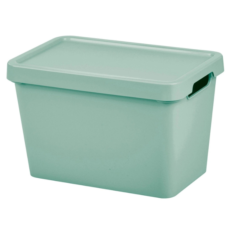 Tontarelli Úložný box s víkem MAYA zelený 6,4 l