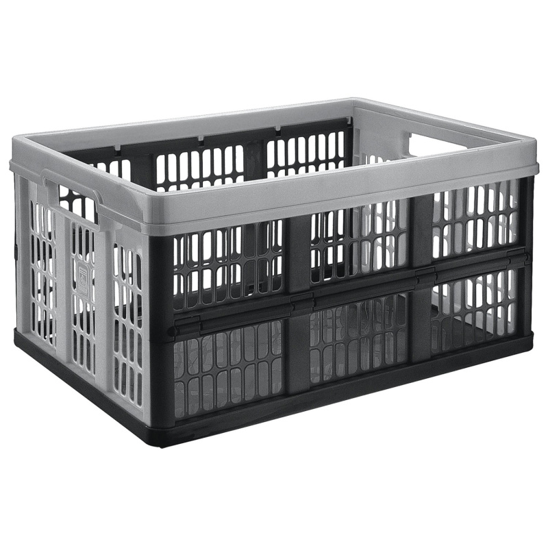 Skládací přepravka, stříbrná