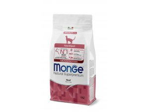 MONGE Cat Monoprotein Adult STERILISED Hovězí 38/11,5 1,5kg