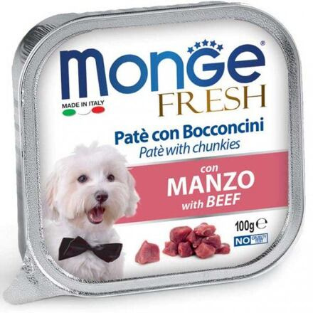 MONGE FRESH Dog hovězí 100g/32ks