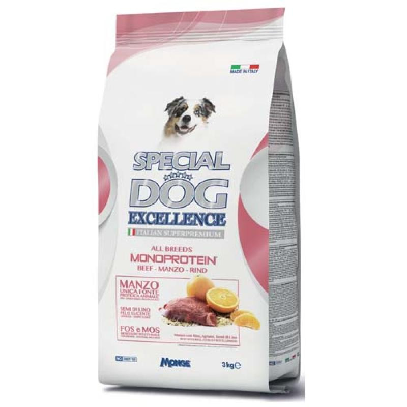 Monge SPECIAL DOG EXCELLENCE MONOPROTEIN 3kg hovězí maso- monoproteinové krmivo pro
