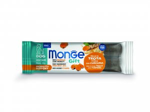 MONGE GIFT Dog Adult masové tyčinky s čerstvým pstruhem a kurkumou 40g