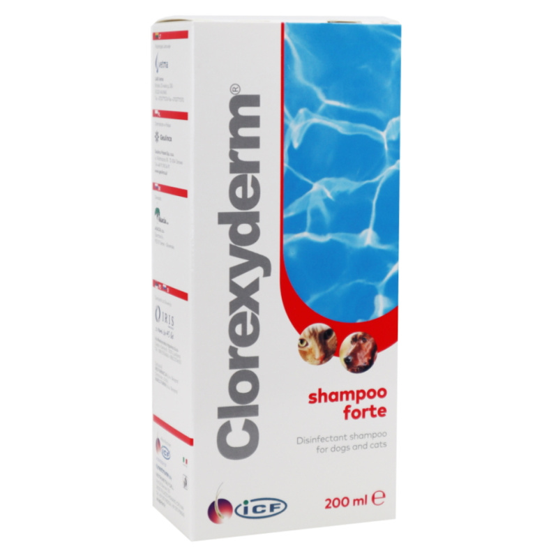 Clorexyderm Forte šampon pro psy, kočky 200 ml