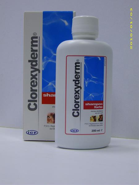 Clorexyderm Forte šampon pro psy, kočky 200 ml