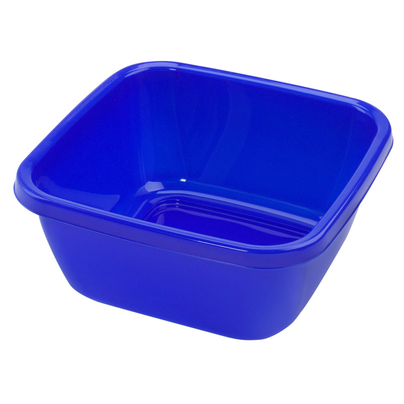 Heidrun Umyvadlo čtvercové, plast, modrá, 9 l