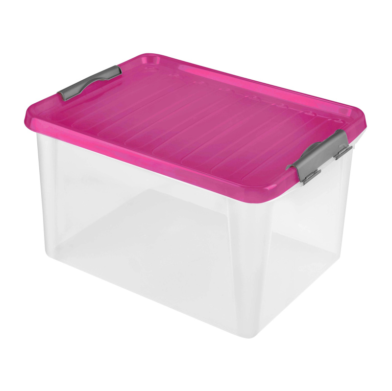 Plastový úložný box s víkem HEIDRUN 31 l