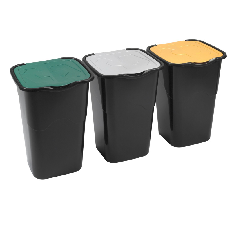 Popelnice na tříděný odpad 3x 50 l