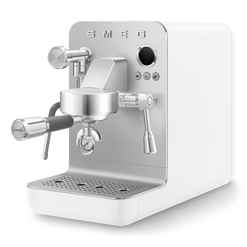 Smeg Ruční pákový kávovar Minipro espresso EMC02, bílá EMC02WHMEU