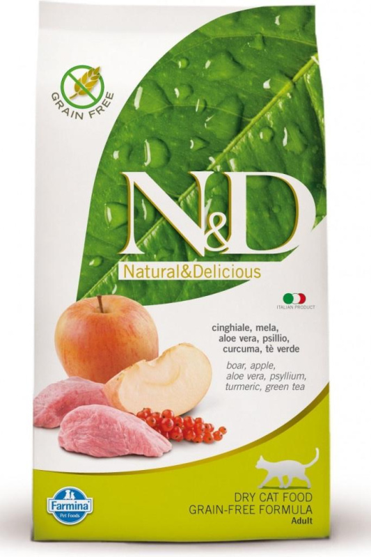 N&D PRIME CAT Adult Boar & Apple 1,5 kg
