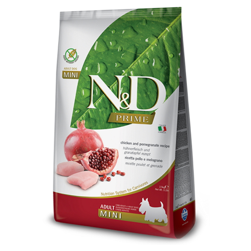 N&D PRIME DOG Adult Mini Chicken&Pomegranate 2,5 kg