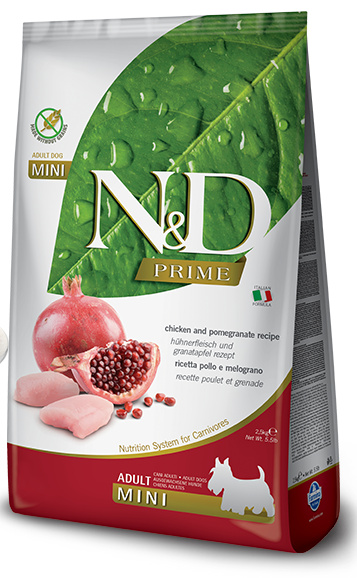 N&D PRIME DOG Adult Mini Chicken&Pomegranate 2,5 kg