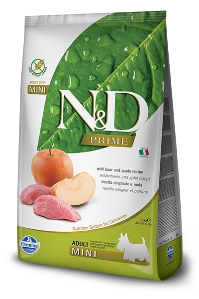 N&D PRIME DOG Adult Mini Boar & Apple  7 kg 
