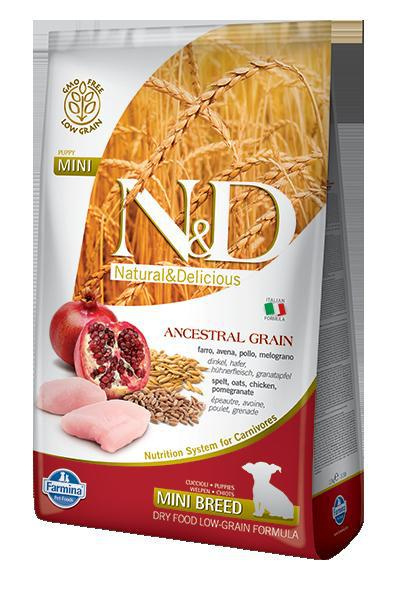 N&D LG DOG Puppy Mini Chicken & Pomegr 800 g