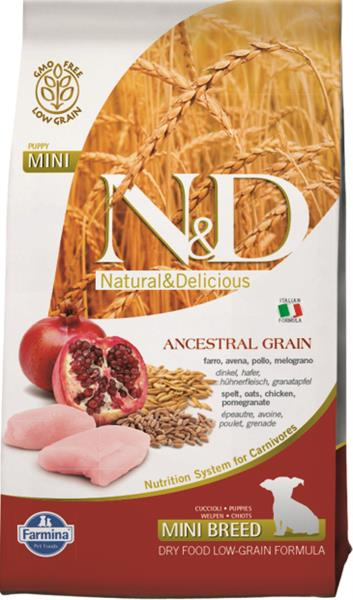 N&D LG DOG Puppy Mini Chicken & Pomegr 800 g