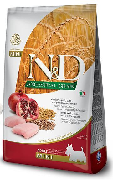 N&D LG DOG Adult Mini Chicken & Pomegranate 800 g