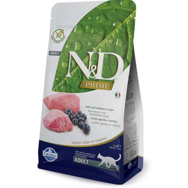 N&D PRIME CAT Adult Lamb & Blueberry 10 kg 