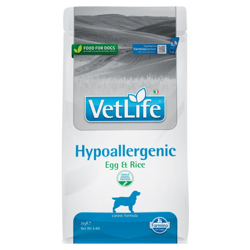 Vet Life Natural DOG Hypo Egg & Rice 2 kg