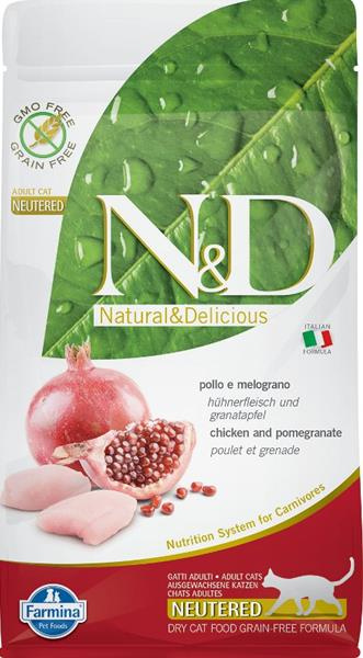 N&D PRIME CAT Neutered Chicken&Pomegranate 1,5 kg