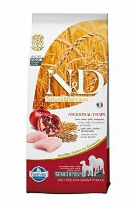 N&D LG DOG Senior Chicken&Pomegr 12 kg M/L 