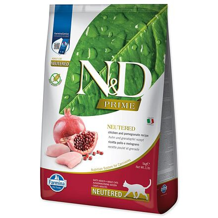 N&D PRIME CAT Neutered Chicken&Pomegranate 5 kg
