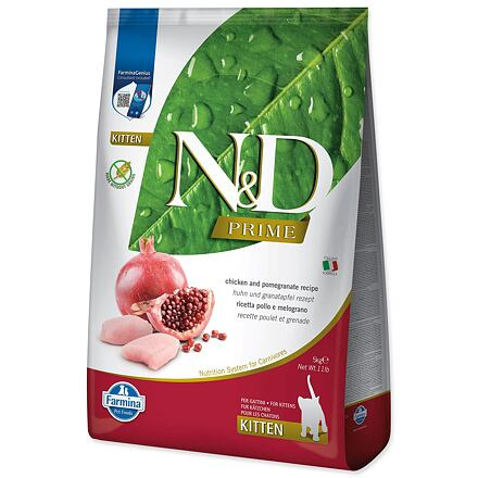 N&D PRIME CAT KITTEN Chicken & Pomegranate 5 kg 