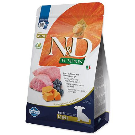 N&D Pumpkin DOG Puppy Mini Lamb & Blueberry 2,5 kg