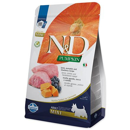 N&D Pumpkin DOG Adult Mini Lamb & Blueberry 2,5 kg