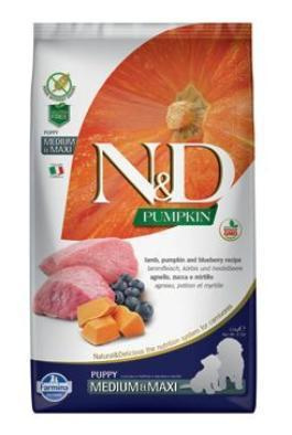 N&D Pumpkin DOG Puppy M/L Lamb & Blueberry 12 kg 