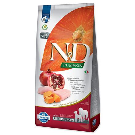 N&D Pumpkin DOG Adult M/L Chicken&Pomegranate 12 kg