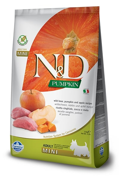N&D Pumpkin DOG Adult Mini Boar & Apple 7 kg 