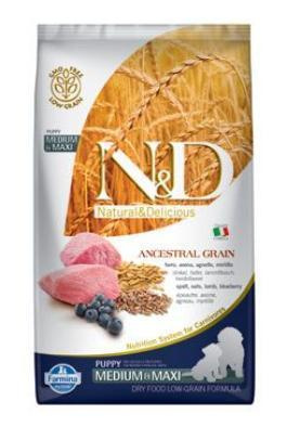 N&D LG DOG Puppy M/L Lamb & Blueberry  2,5 kg