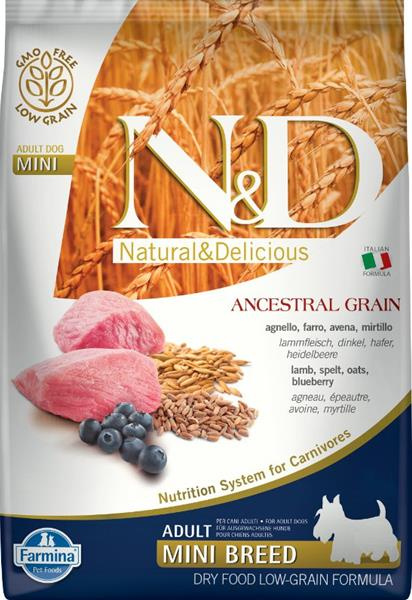 N&D LG DOG Adult Mini Lamb & Blueberry 7 kg 