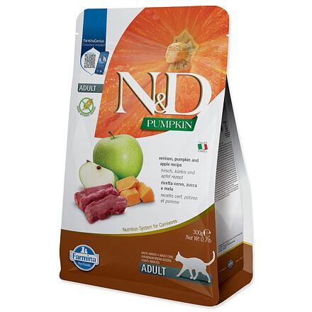N&D GF Pumpkin CAT Venison & Apple 300g