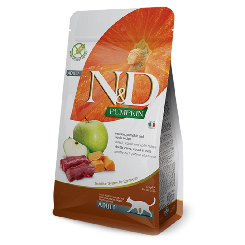 N&D GF Pumpkin CAT Venison & Apple 1,5 kg