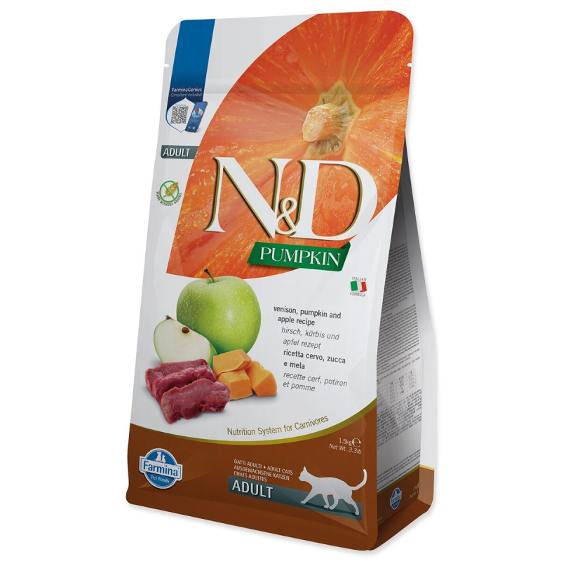 N&D GF Pumpkin CAT Venison & Apple 1,5 kg