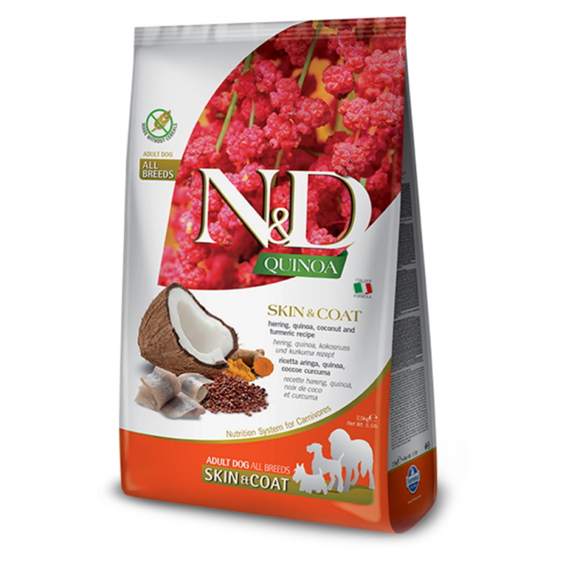 N&D Quinoa DOG Skin & Coat Herring & Coconut 2,5 kg