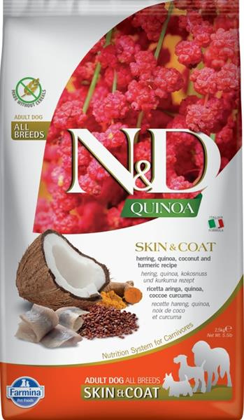 N&D Quinoa DOG Skin & Coat Herring & Coconut 2,5 kg