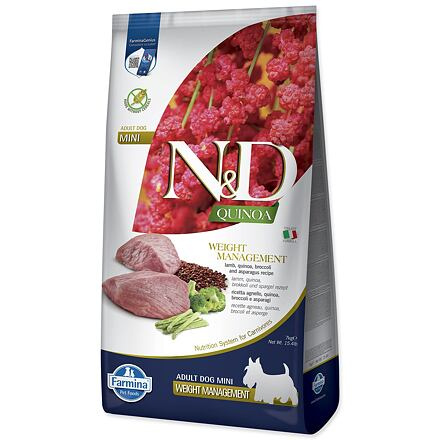 KRMIVO N&D DOG QUINOA WEIGHT MANAGEMENT LAMB & BROCCOLI 7 KG  ALL BREEDS