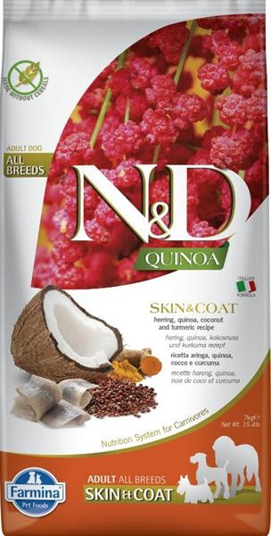 N&D Quinoa DOG Skin & Coat Herring & Coconut 7 kg